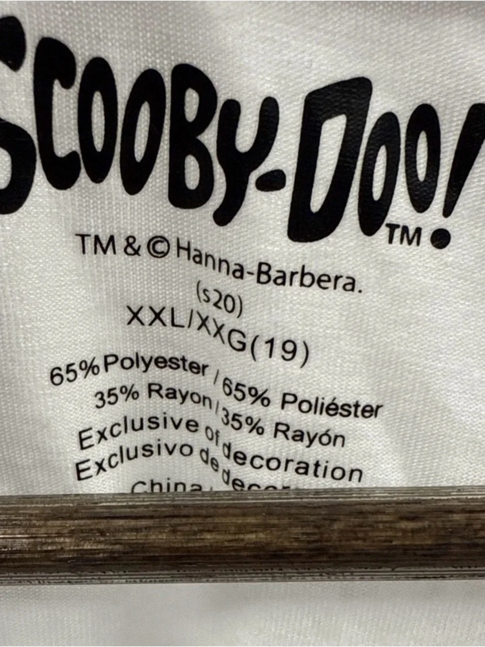 Scooby Doo Juniors T Shirt Classic Sketchy Print Knit Casual Top NWT XXL 2XL - Picture 2 of 3